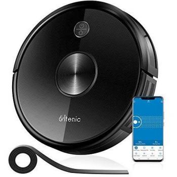 Ultenic Robot Aspirador D5S, aplicación Inteligente, función de Alexa y Asistente de Google, Robot de Limpieza de Pisos 4 en 1 para Limpieza del hogar/Polvo/Pelo de Animales/Cabello