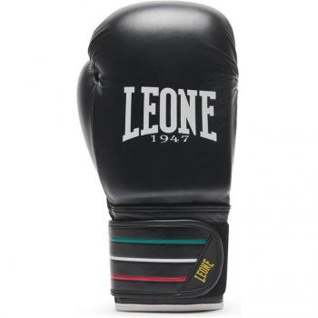 Leone1947 Black Flag Artificial Leather Boxing Gloves 16 oz Unisex