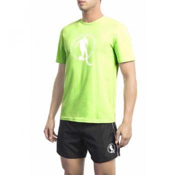 Bikkembergs Green Cotton T-Shirt - S