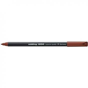 edding 1200 rotulador de color de trazo fino - marrón - 1 rotulador - punta redonda de 1 mm - marcador dibujar y escribir