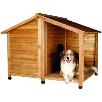 Caseta para Perros Trixie Natura de Madera con Porche, 130 x 100 x 105 cm