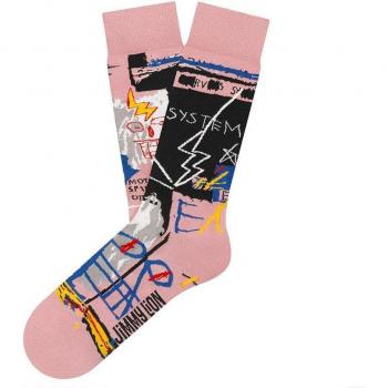 Jimmy Lion - Calcetín atlético de hombre Basquiat Six Fifty