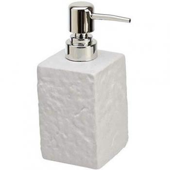 Dispensador de Jabón Cerámica Gris Línea Petra 300 ml