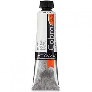 Cobra Artists' Watermixable Oils - Zinc White - 40ml tube