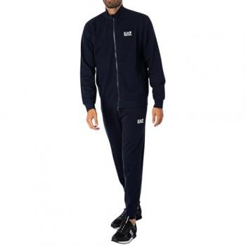 EA7 Emporio Armani Core Identity Logo Tracksuit - Pure Black - Size L