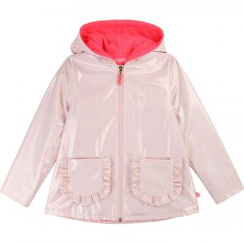Billieblush Chubasquero lacado irisado con forro polar Rosa. 98 cm-104 cm