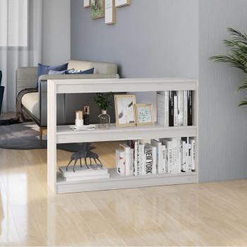 Estantería divisor de espacios vidaXL madera pino blanco 100x30x71,5 cm