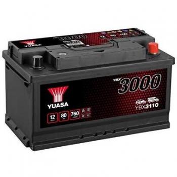 Batería de Auto Yuasa YBX3110 12V 80Ah 720A SMF