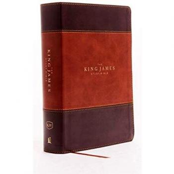 The King James Study Bible, Imitation Leather, Brown, Full-Color Edition: Holy Bible, King James Version