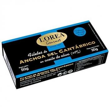 LOREA Gourmet anchoa del cantábrico en aceite de oliva lata 50 gr