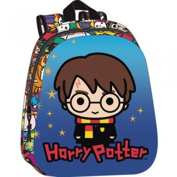Mochila Escolar Safta Harry Potter 3D con Medidas 27x33x1cm