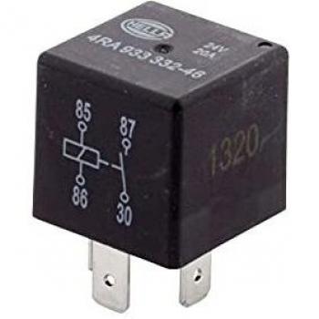 HELLA 4RA 933 332-461 Relé, corriente de trabajo - 24V - 4polos - Contacto de cierre
