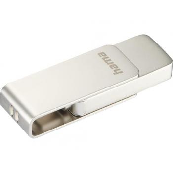 Hama Uni-C Rotate Pro Pendrive 256 GB USB Tipo C 3.2 Gen 1 Metal Resistente 90MB/s
