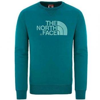 The North Face M Drew Peak Crew Fanfare Green App_Top Hombre, N'est Pas Applicable, Hombre, Color Fanfare Green, tamaño Extra-Large