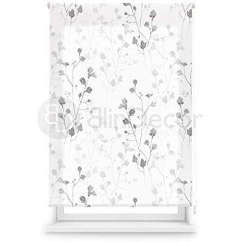 Estor Enrollable Translúcido Bloom con Estampado Floral - 110 x 180 cm - Diseño Elegante y Práctico para Ventanas