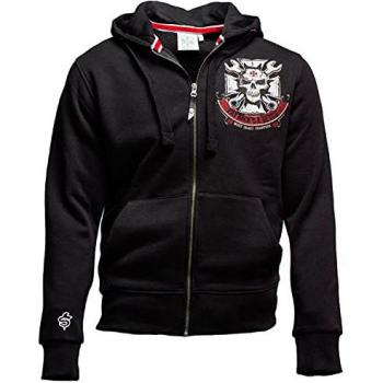 Chaqueta con capucha West Coast Choppers Mechanic Negra con cremallera