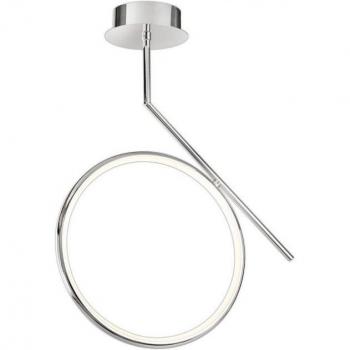 Plafón LED integrado Olimpia Cromo Pulido 69 Cm