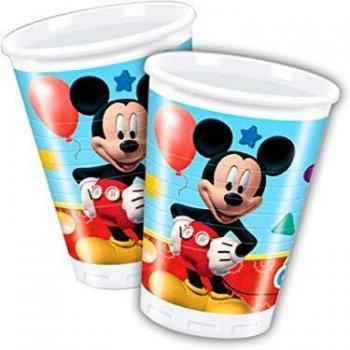 Folat B.V. Pack 8 vasos 200 ml, Mickey Mouse