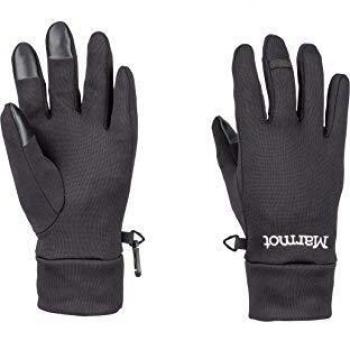 Marmot Wm's Power Str Connect Glove Guantes vellón, cálidos, a Prueba de Viento, Repelente al Agua, para Exteriores, Ciclismo, Correr, Mujer, Black, XS