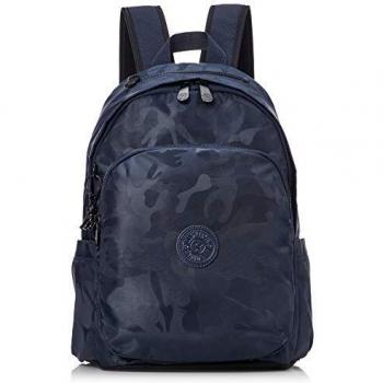 Kipling Delia Mochila, Mujeres, Satin Camo Blue