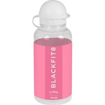 Botella de Agua BlackFit8 Glow Up Rosa PVC 500ml con Tapón Roscado y Válvula de Salida Sin BPA
