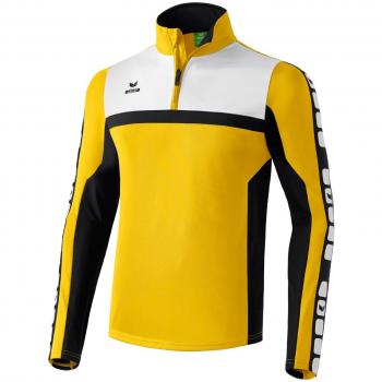 Erima Trainingstop 5-Cubes - Sudadera de fútbol para niño, color amarillo, talla 128 cm
