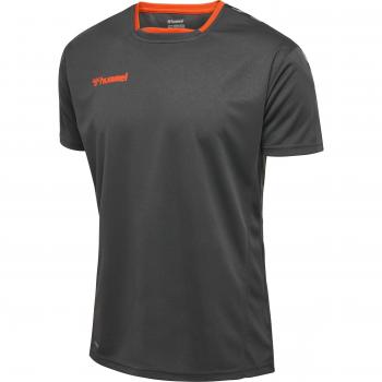 Camiseta de Manga Corta Hummel Authentic Poly para Niños, Color: Asfalto, Talla: 128