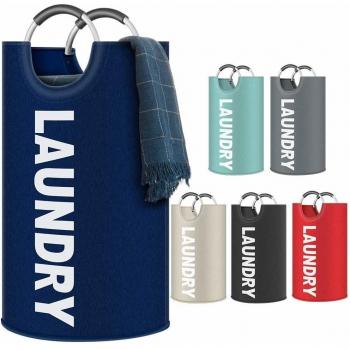 Newdora Bolsas para ropa sucia de bebé-Cesto de Ropa Grande 82L, Cesto de Ropa Plegable de Tela, Bolsa de Ropa Plegable, Caja de Lavado Plegable