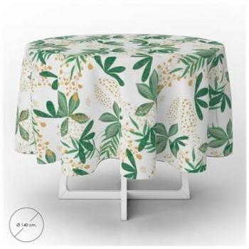 Mantel Hule Impermeable Antimanchas Primavera PVC Ø 140 cm Recortable para Interior y Exterior