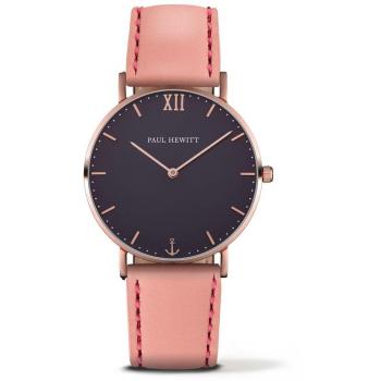 Reloj Paul Hewitt Unisex PH-SA-R-ST-B-24M (39mm), diseño elegante, caja de acero inoxidable, resistencia al agua hasta 50 metros, correa de piel auténtica, movimiento de cuarzo preciso