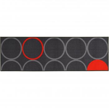 ABC Alfombra La Cucina Opty Gris/Naranja 57 x 140 cm