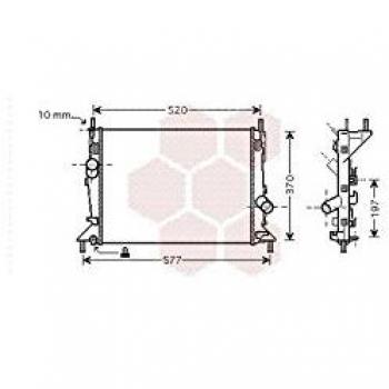 Van Wezel 18002368 radiador de refrigeración del Motor
