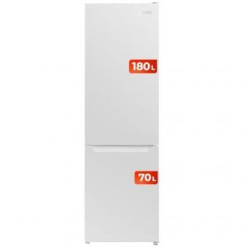 Frigorífico Combi EVVO F52 No Frost 180L Blanco, Motor Inverter, Multi Air Flow, Luz LED Interior, Eficiencia Energética Clase E