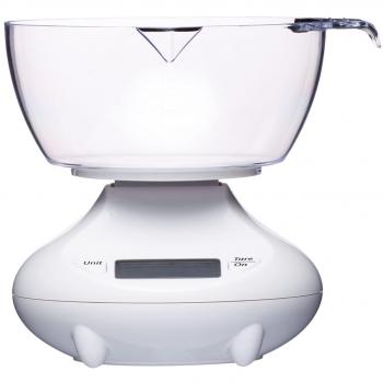 Balanza Digital de Cocina 1kg Ideal para Dietas - Blanca
