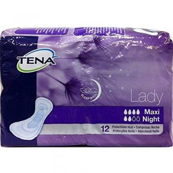 Tena Lady Maxi Night Incontinence Pads, 12 Count
