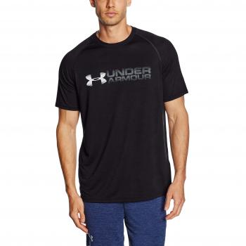 Under Armour UA FADE AWAY WM SS T - Camiseta de manga corta para Hombre, color Negro, talla L