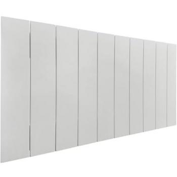 Cabecero de Madera Reciclada DM Estilo Palet Vertical 110x46 cm con Herrajes Incluidos - Blanco Sólido