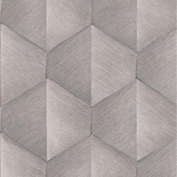 Papel Pintado 3D Prisma de Guido Maria Kretschmer - Gris Plateado, Libre de Ftalatos