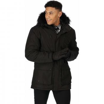 Regatta Salinger - Parka Impermeable y Transpirable para Hombre, Hombre, Color Negro/Negro, tamaño 5XL