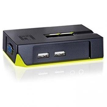 LevelOne KVM-0222 - Switch KVM, Negro