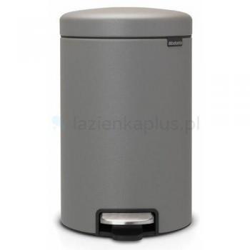 Brabantia NewIcon 12L Soft Closing Step Trash Can in Mineral Concrete Grey