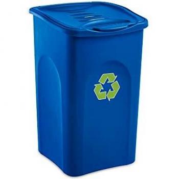 Pattumiera Begreen 50 Litros Azul para Recogida Selectiva con Tapa