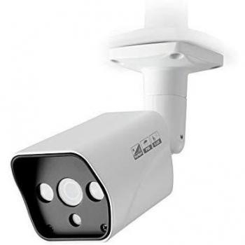 Nedis Cámara de Seguridad CCTV Nedis - Cámara de Seguridad CCTV - Tubular - HD 720p - para Uso DVR HD Analógico - Visión Nocturna - Blanca Negro/Blanco 0.50 m