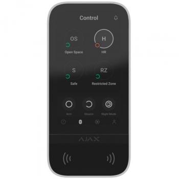Teclado Inalámbrico con Pantalla IPS Táctil y Lector RFID Ajax Negro
