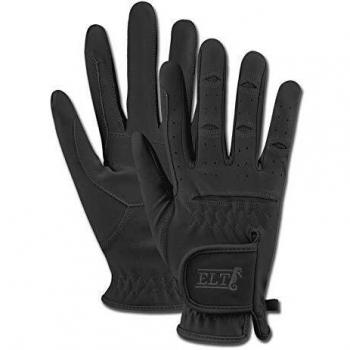 Guantes de equitación ELT Der Vielseitige - M - Piel Suede Negra