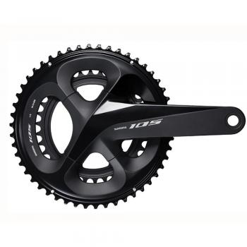 SHIMANO BIELAS 105 R7000 11V Ciclismo, Adultos Unisex, Negro