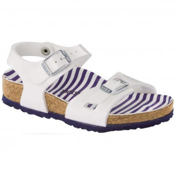 Birkenstock Rio Kids Nautical Stripes Niñas,Sandalia,Chica,Rayas,Nautical Stripes White,34 EU