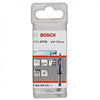 Bosch 2 608 588 065  - Broca escalonada HSS-AlTiN - 4 - 12 mm, 6,0 mm, 66,5 mm