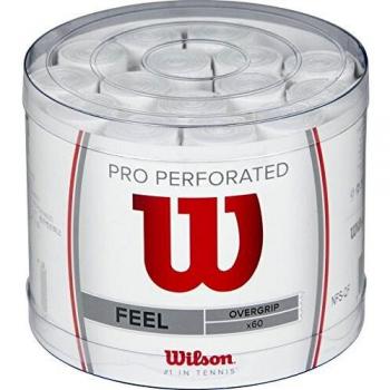 Wilson Pro Perforated, Overgrip Unisex Adulto, Bianco