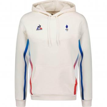 Le Coq Sportif Efro 24 N° 1 Men's Hooded Sweatshirt, Beige, XL